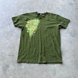 2000s vtg y2k Sobe Lizard T Shirt Green tee Cyber Y2k Mens size XL